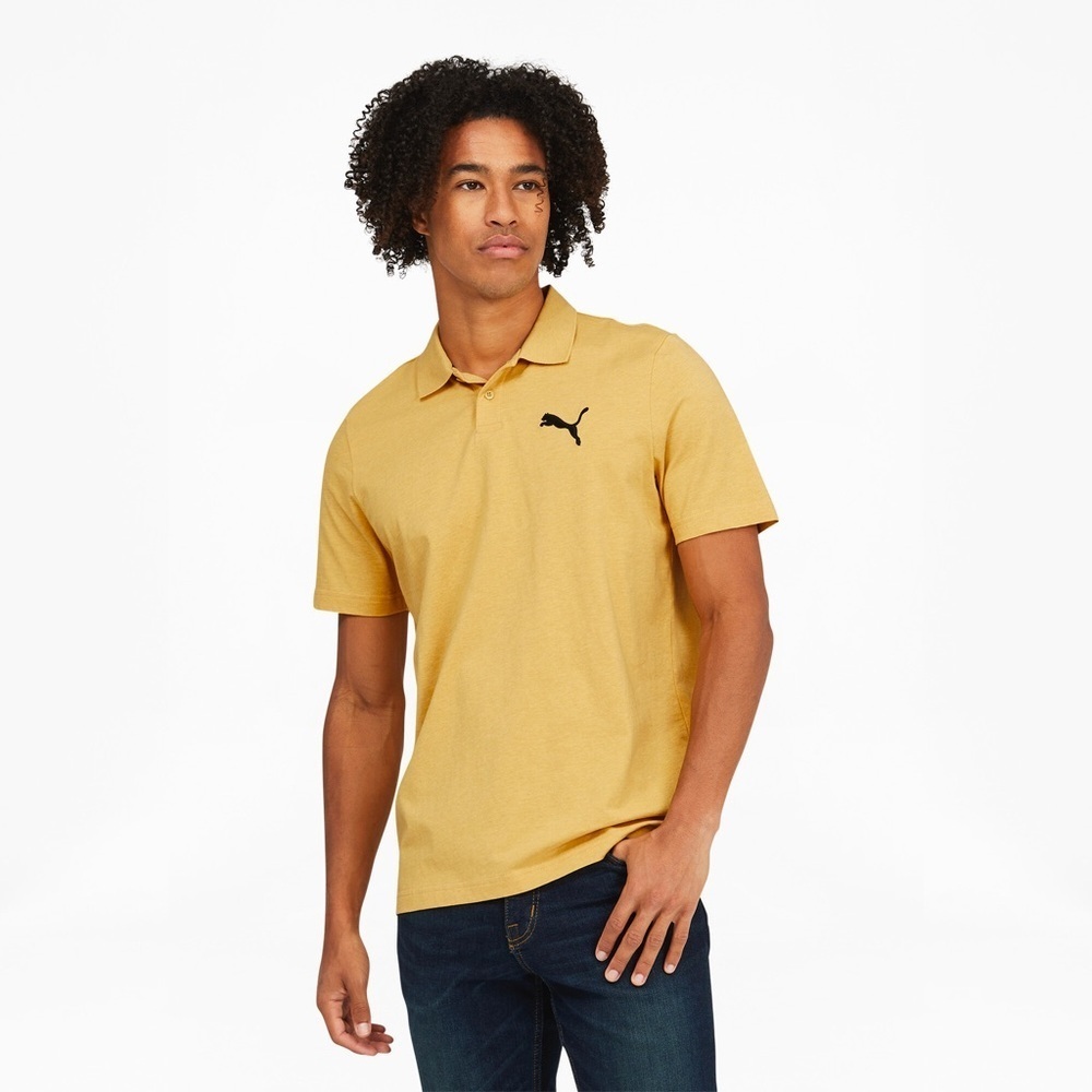 🌟5 for $25 | Puma Yellow Polo Shirt Classic Short Sleeve

#1007